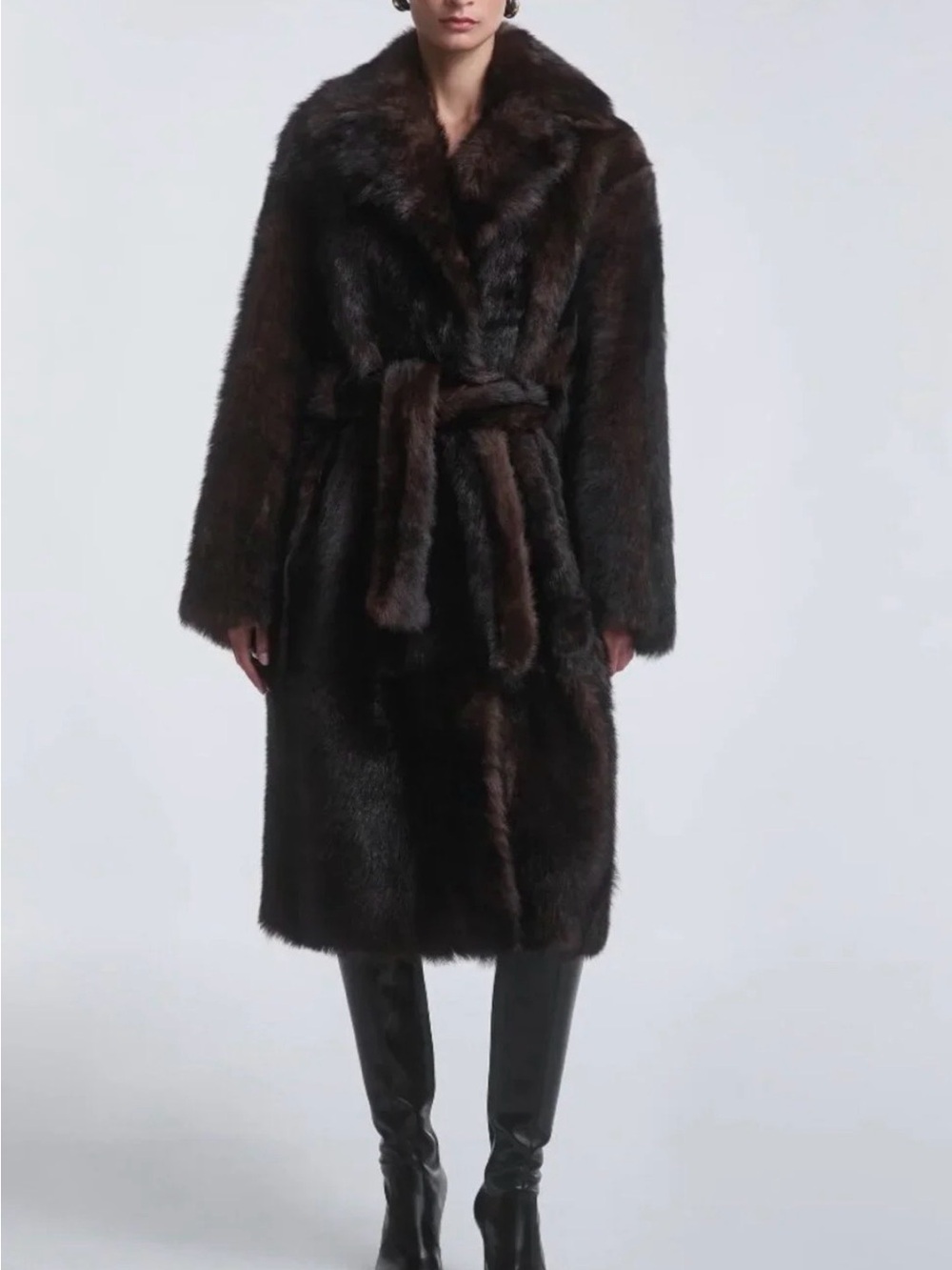 NOUR HAMMOUR - UMA SHEARLING COAT - SMALL NWT